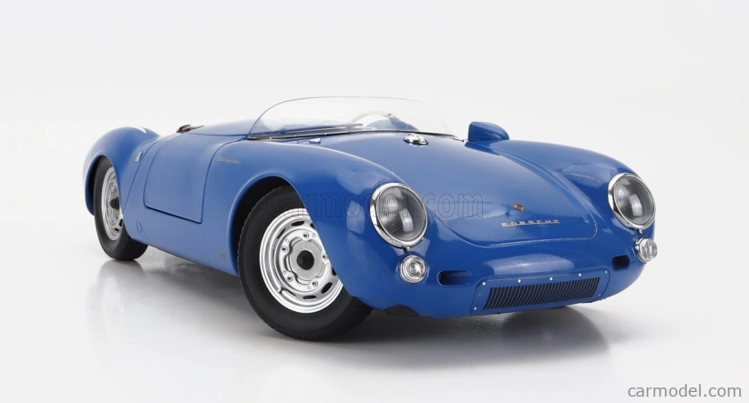 Porsche 550a Spider 1956 v mierke 1:12 modrá