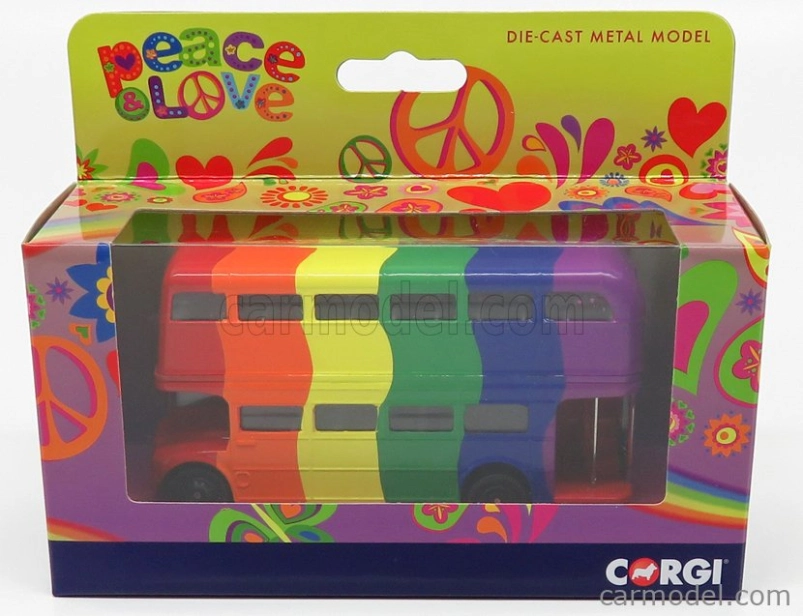 Corgi Routemaster Rml 2757 Autobus Londýn 1956 - Peace & Love 1:76 Rôzne