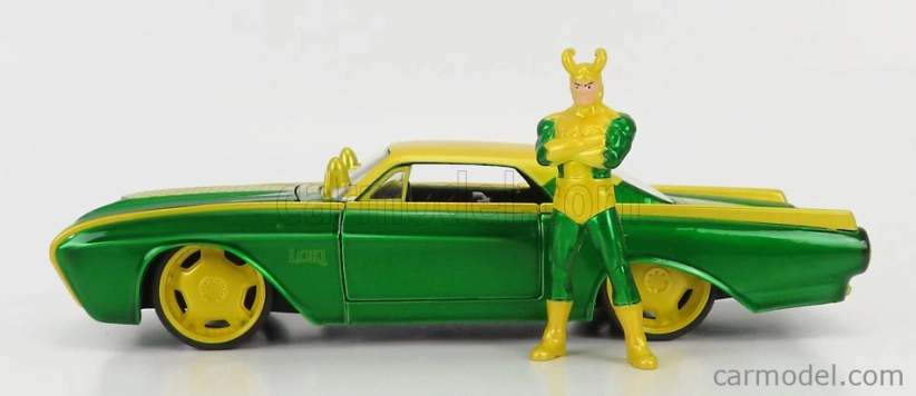 Jada Ford usa Thunderbird With Marvel Loki 1963 1:24 Zelená Žlutá