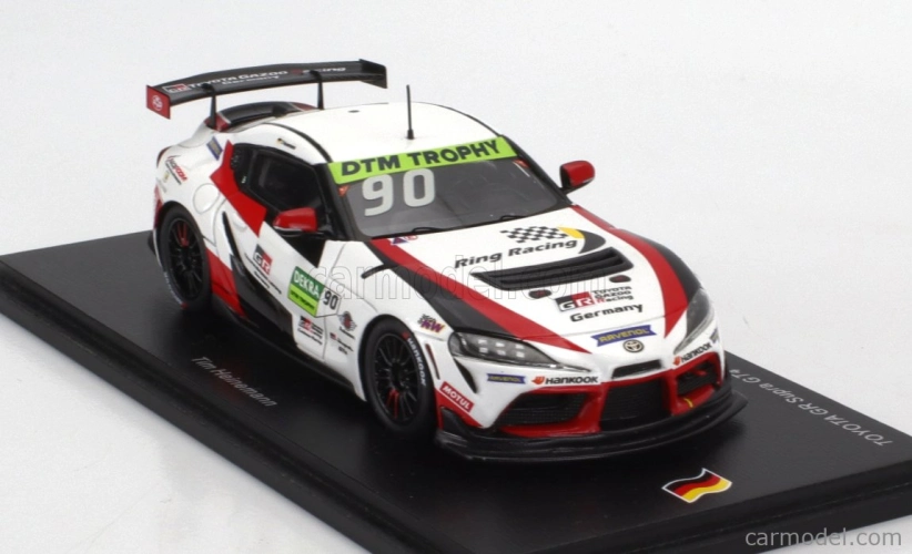 Spark-model Toyota Supra Gr Gt4 Team Toyota Gazoo Racing N 90 Europe Champion Dtm Trophy 2022 Tim Heinemann 1:43 Bílá Červená Černá