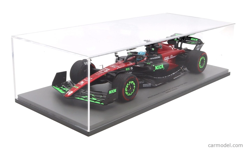 Spark-model Alfa romeo F1  C43 Team Orlen N 77 Belgium Gp 2023 Valtteri Bottas 1:18 Černá Červená