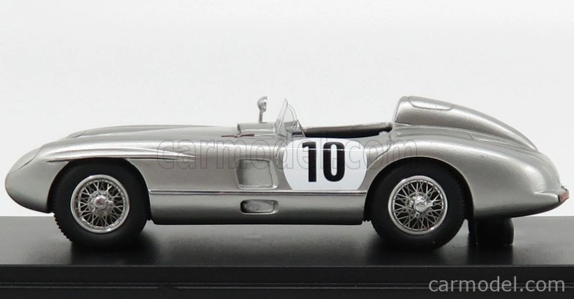 Modely v mierke Matrix Mercedes benz 300slr N 10 Rac Tt 1955 Moss - Fitch 1:43 Silver