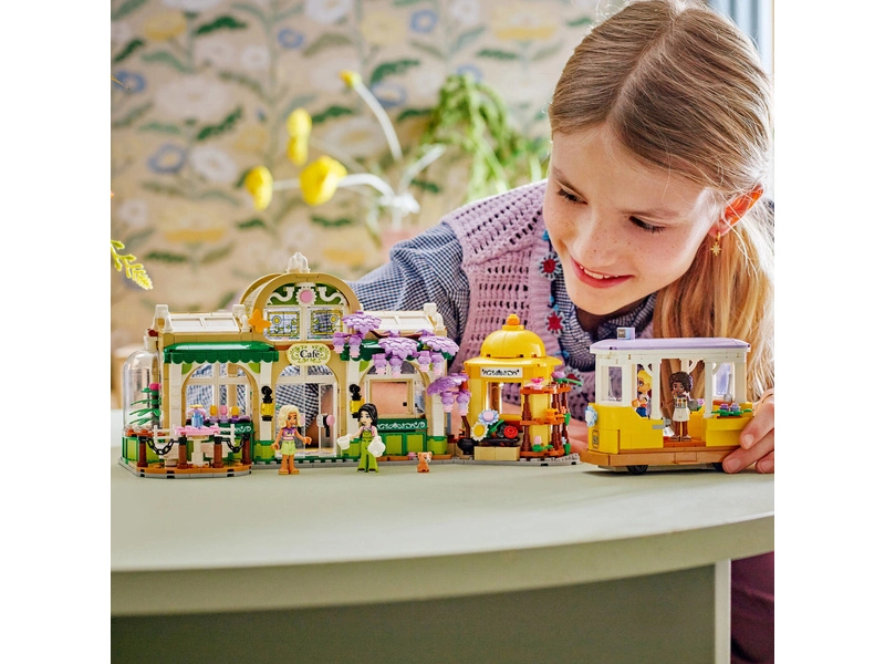 LEGO Friends - kaviareň plná rastlín a kvetinárstvo