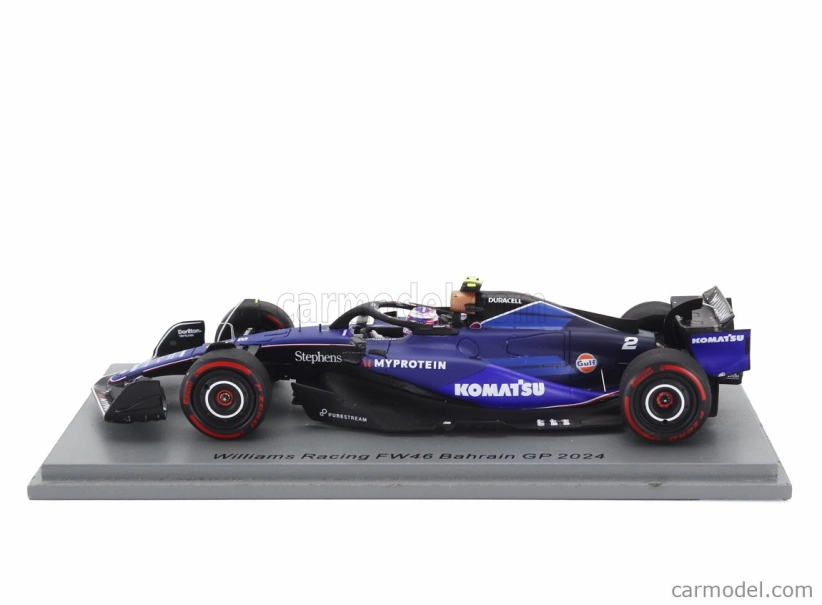 Spark-model Williams F1  Fw46 Team Williams Racing N 2 Bahrain Gp 2024 Logan Sargeant 1:43 2 Tóny Modré