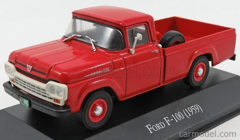 Edicola Ford usa F-100 Pick-up 1959 1:43 Červená