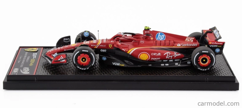 Bbr-models Ferrari F1 Sf-24 Team Scuderia Ferrari N 55 3rd Monaco Gp 2024 Carlos Sainz 1:43 Červená Biela Žltá