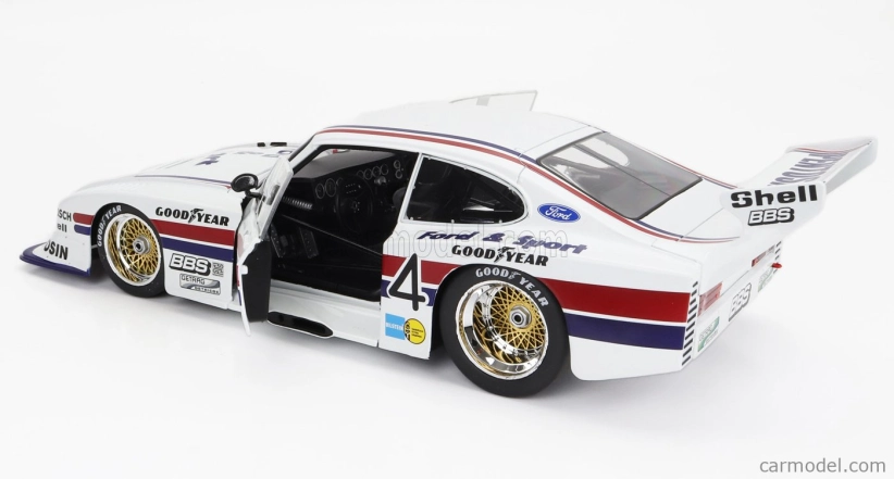 Werk83 Ford england Capri Turbo Gr.5 Zakspeed N 4 Drm 1982 Lili Reisenbichler 1:18 Biela červená modrá
