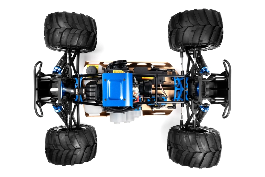 HiMOTO 1:5 Monster Truck MEGAP MXT-5 32cc 2,4 GHz RTR set, modrá