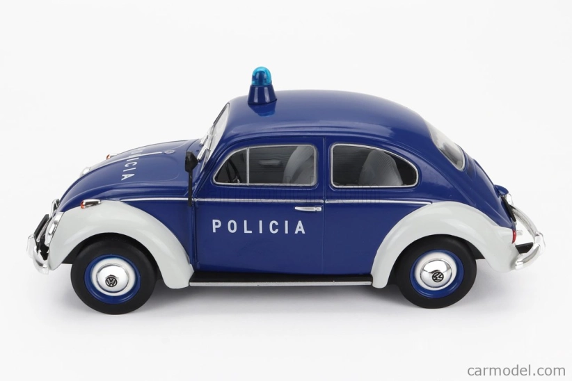 Edicola Volkswagen Beetle Kafer Maggiolino Portugal Policia Police 1974 1:24 modrá biela