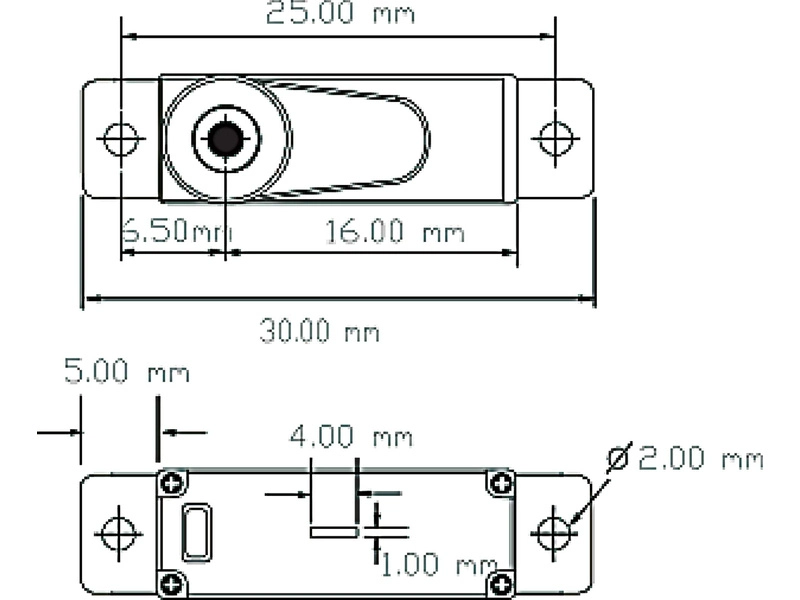 Robbe servo FS 31X HV 2.5kg.cm 0.039s/60° MG 15T-Mini
