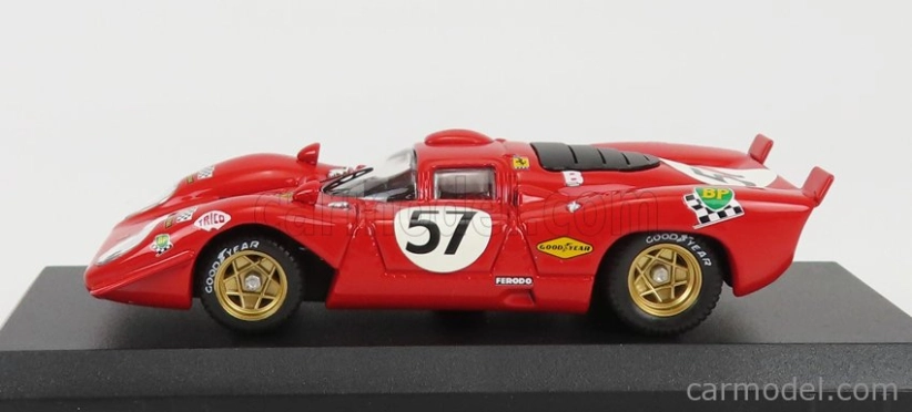 Best-model Ferrari 312p 3.0l V12 Coupe Team N.a.r.t N 57 1:43, červená