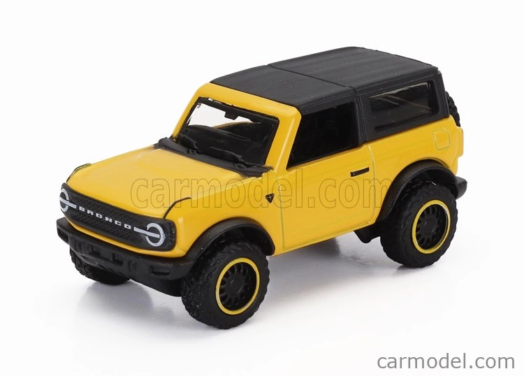 Maisto International Lonestar Truck Car Transporter With Ford Bronco Wildtruck 2021 1:64 žltá čierna