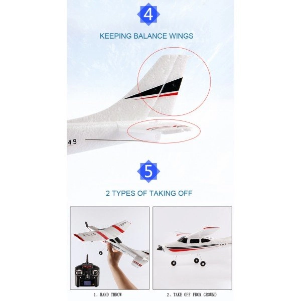 RC letadlo Cessna 182 + náhradní baterie