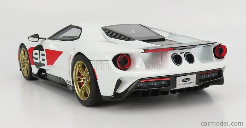 Gt-spirit Ford usa Gt N 98 2021 - Tribute 24h Daytona K.miles L.ruby 1966 1:18 White Carbon Red