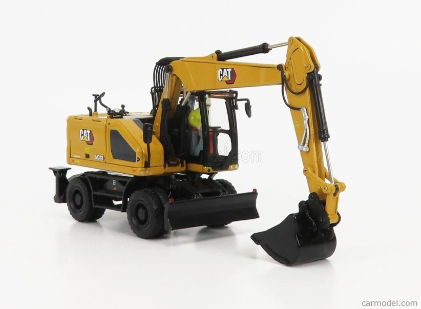 Dm-models Caterpillar Catm318 Escavatore Gommato - hydraulické rýpadlo 1:50 žlté čierne