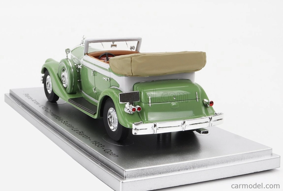 Kess-model Pierce arrow 124 Convertible Berline Sedan Le Baron Open 1933 1:43 Světle Zelená