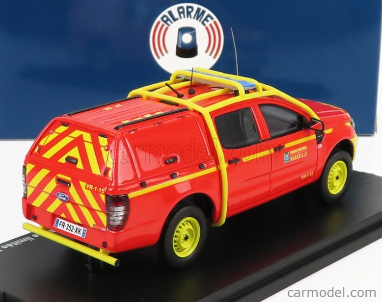 Alarme Ford USA Ranger Pick-up Double Cabine Vr-1-15 Bmpm Hasiči 2011 1:43, červená