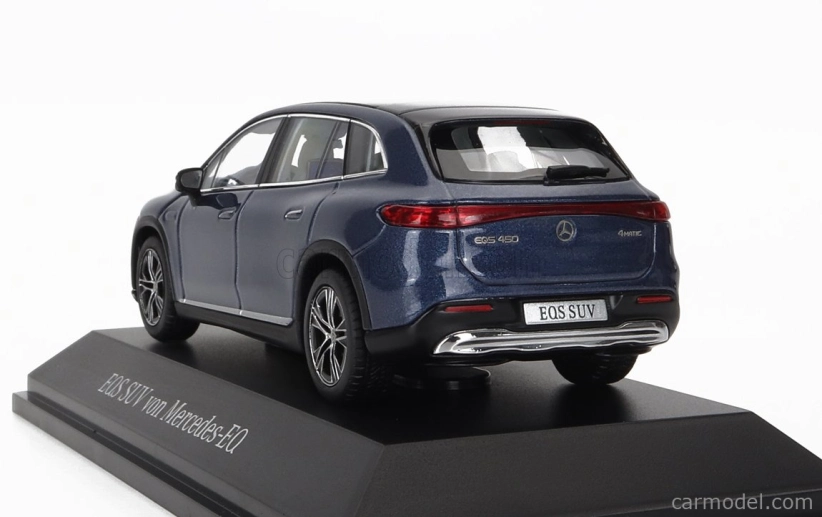Spark-model Mercedes Benz Eqs Suv (x296) Von Mercedes-eq 2022 1:43 Blue Met