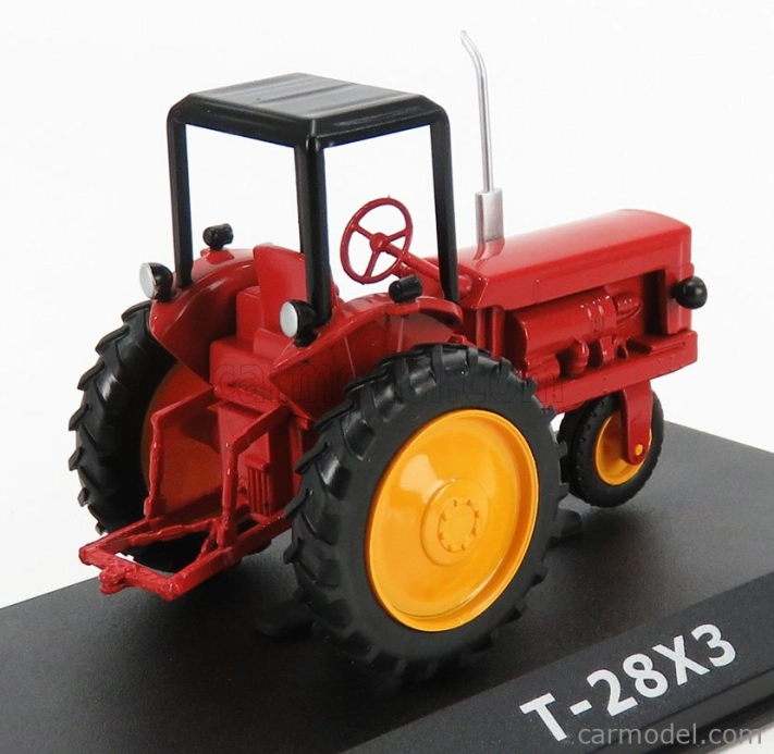 Edicola Vladimirets T-28x3 Tractor 1960 - Damage Blister Box 1:43 Červená Žlutá