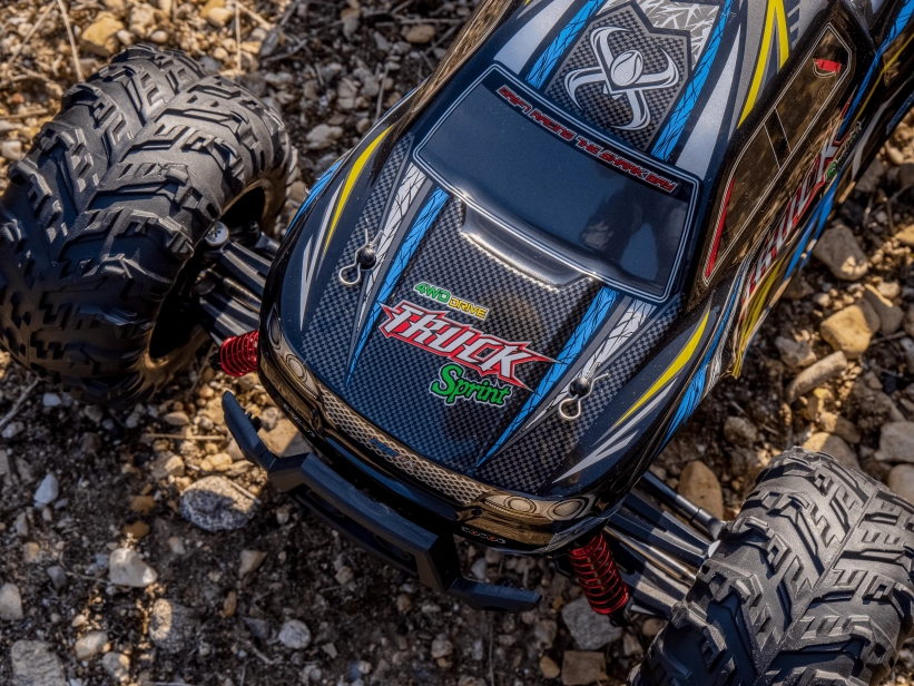 RC monster truck 9125, modrá + náhradná batéria
