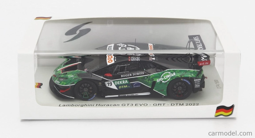 Spark-model Lamborghini Huracan Gt3 Evo N 19 Grt Dtm 2022 Rolf Ineichen 1:43 Černá Zelená