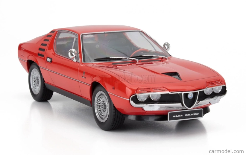 Kk-scale Alfa romeo Montreal 1970 - Black Interior 1:18 Alfa Red