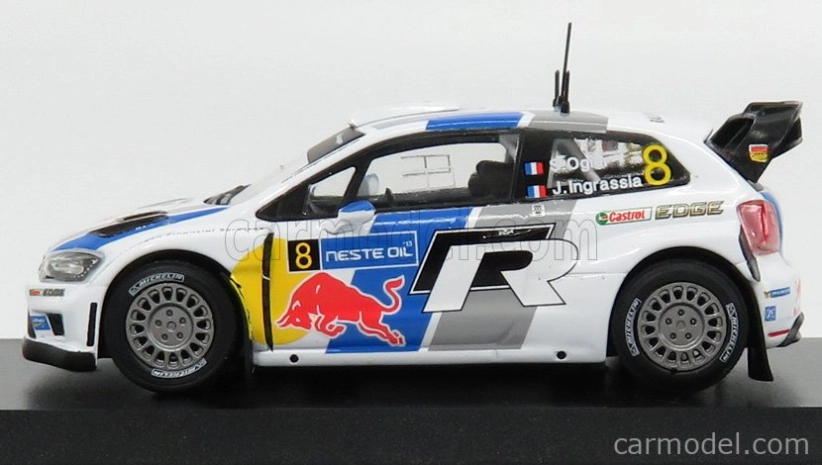 Ixo-models Volkswagen Polo R Wrc Team Volkswagen Motorsport N 8 Rally Finland 2013 S.ogier - J.ingrassia 1:43 Biela Modrá Šedá