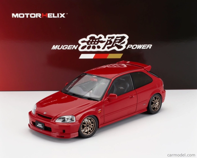 Motorhelix Honda Civic Ek9 Type R Mugen With Engine And Accessories 1999 1:18 Red