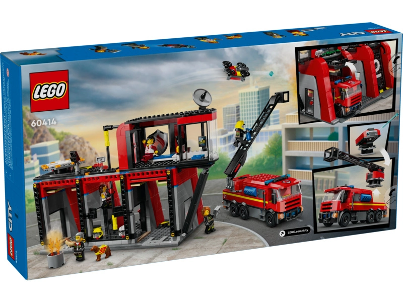 LEGO City - Hasičská stanica s hasičským vozidlom