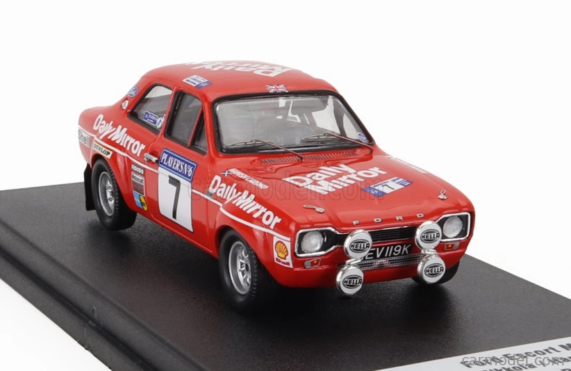 Trofeu Ford england Escort Rs 1600 Mki (nočná verzia) N 7 Winner Rally Scottish 1972 Hannu Mikkola - Hamish Cardno 1:43 Červená
