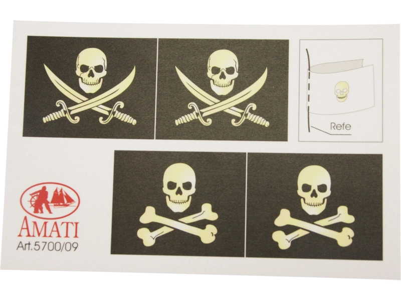 AMATI Adventure pirátska loď 1760 1:60 kit