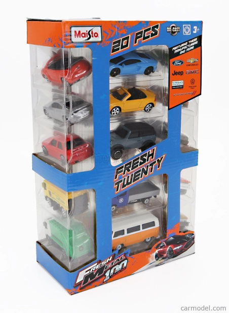 Maisto Ford USA Set Assortment 20 Cars Pieces 1:64 rôzne