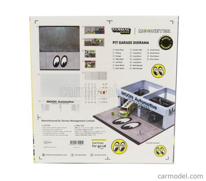 Tarmac Accessories Diorama Moon Automotive Speed & Custom Garage Officina 1:64 /
