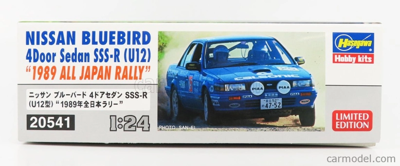 Hasegawa Nissan Datsun Bluebird Sedan Sss-r (u12) Team Calsonic Rally Japan 1989