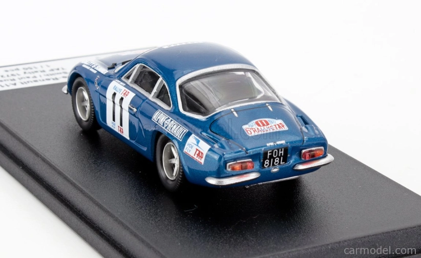 Trofeu Renault Alpine A110 (night Version)  N 11 Rally Tap 1972 Peter Smith - Paul Russell 1:43 Blue