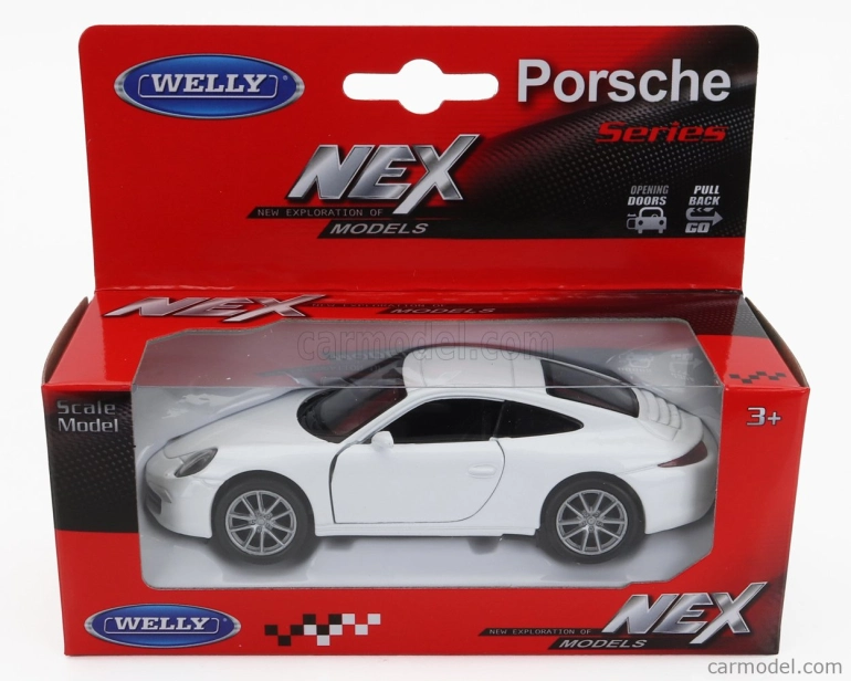 Welly Porsche 911 991 Coupe 2014 1:34 Biela