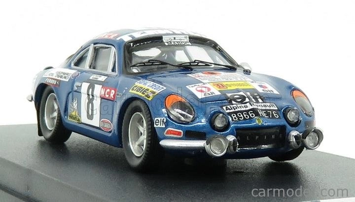 Trofeu Renault Alpine A110 N 8 Rally Du Maroc 1974 Tahitien - G.de Warren 1:43 Blue Met