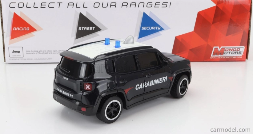 Mondomotors Jeep Renegade Carabinieri 2017 1:24 Modrá