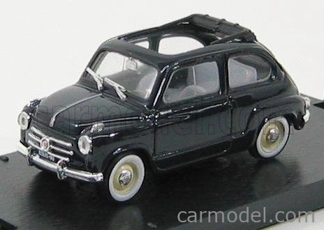 Brumm Fiat 600 1956 Tetto Aperto - Otvorená strecha 1:43 Tmavomodrá