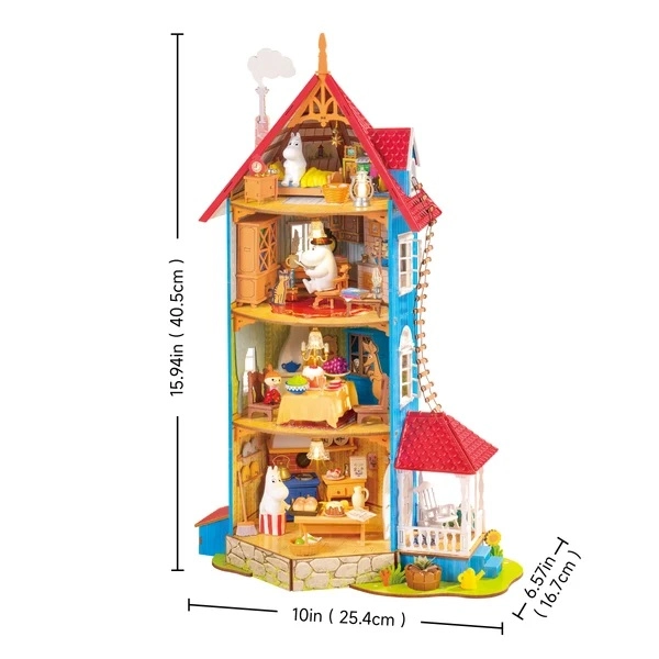 RoboTime 3D skládačka Miniatura domečku Mumínkův domeček