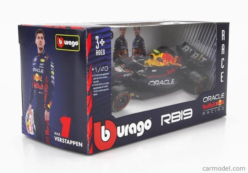 Bburago Red bull F1 Rb19 Team Oracle Red Bull Racing N 11 1:43, tmavě modrá