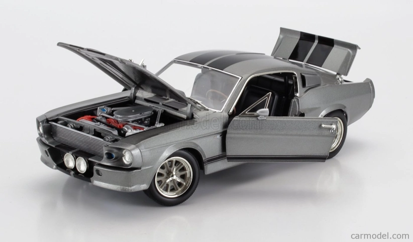 Greenlight Ford usa Mustang Shelby Gt500 1967 - Eleanor - Gone In Sixty Seconds 1:18 Grey Met Black