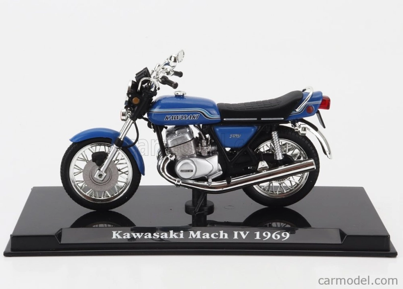 Edicola Kawasaki Mach Iv 1969 1:24 modrá čierna