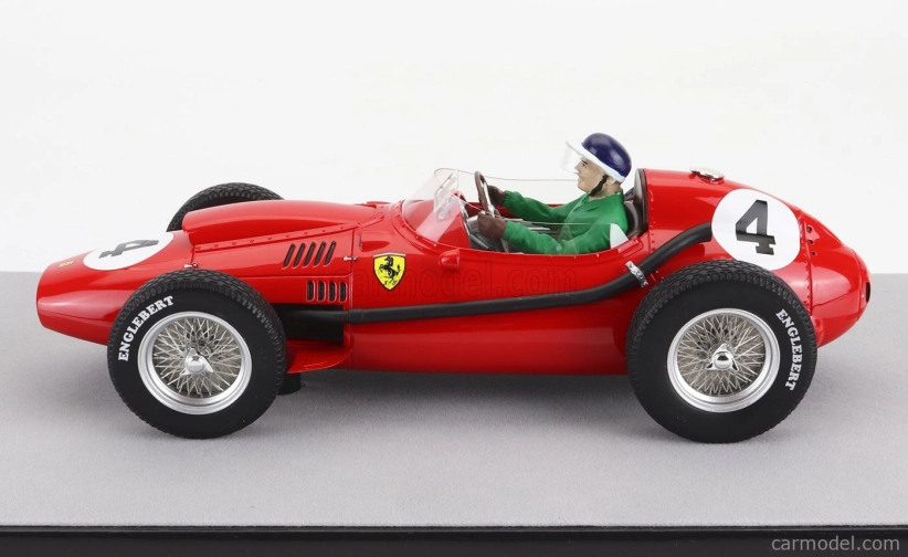 Tecnomodel Ferrari F1 Dino 246 N 4 Winner French Gp Mike Hawthorn (s figúrkou pilota) Majster sveta 1958 1:18 Červená