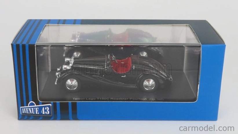 Avenue43 Talbot Lago T150c Roadster Pourtout France 1937 1:43 Black