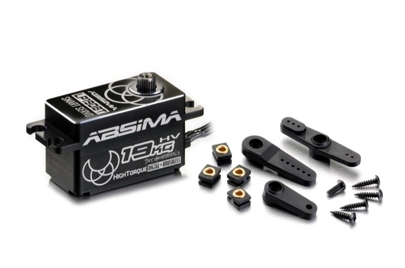 Servo Absima HV LP19DBT Alu Digital, Low Profile, vodoodolné IP65, 16 kg/cm, 0,09 s/60°