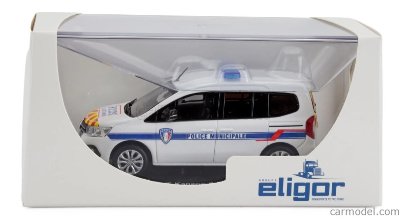 Eligor Renault Kangoo Police Municipale 2023 1:43 Bílá Modrá