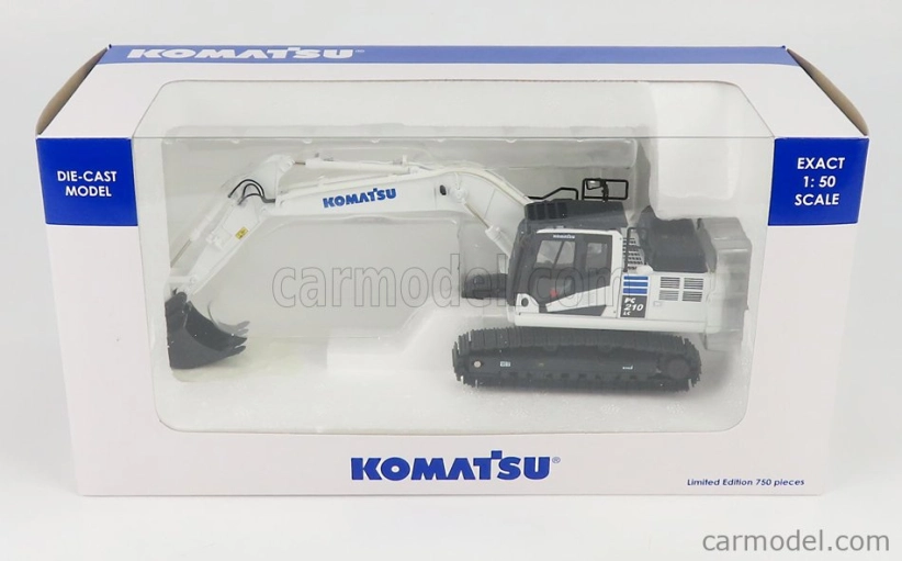 Universal hobbies Komatsu Pc210lc Escavatore Cingolato - Traktor Bagr 1:50 biely čierny