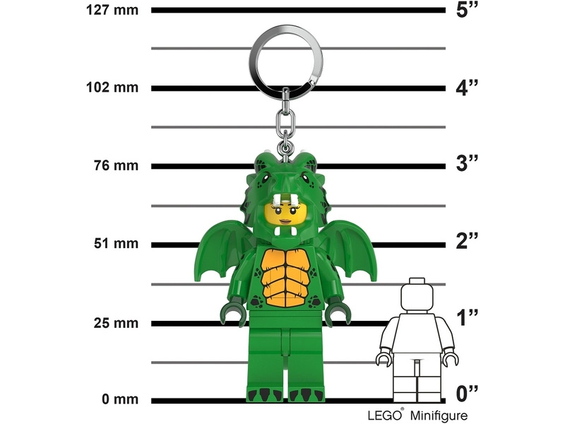 LEGO svietiaca kľúčenka – Zelená dračica