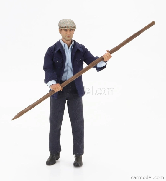Clc-models Ossa 250 Ae73 Enduro 1973 With Terence Hill Small Action Figure - From Movie - Altrimenti Ci Arrabbiamo - Tv Series - Motorcycle 1:12 White